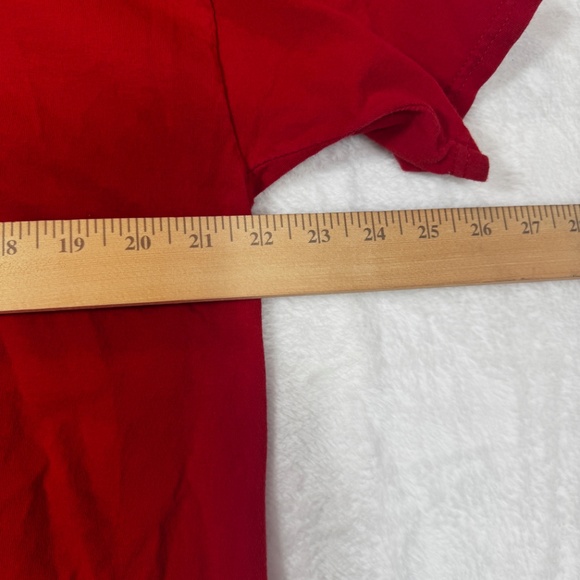 Jerzees T-Shirt Mens Size XL Red Budweiser Beer 100% Cotton Crew Neck - Picture 6 of 8